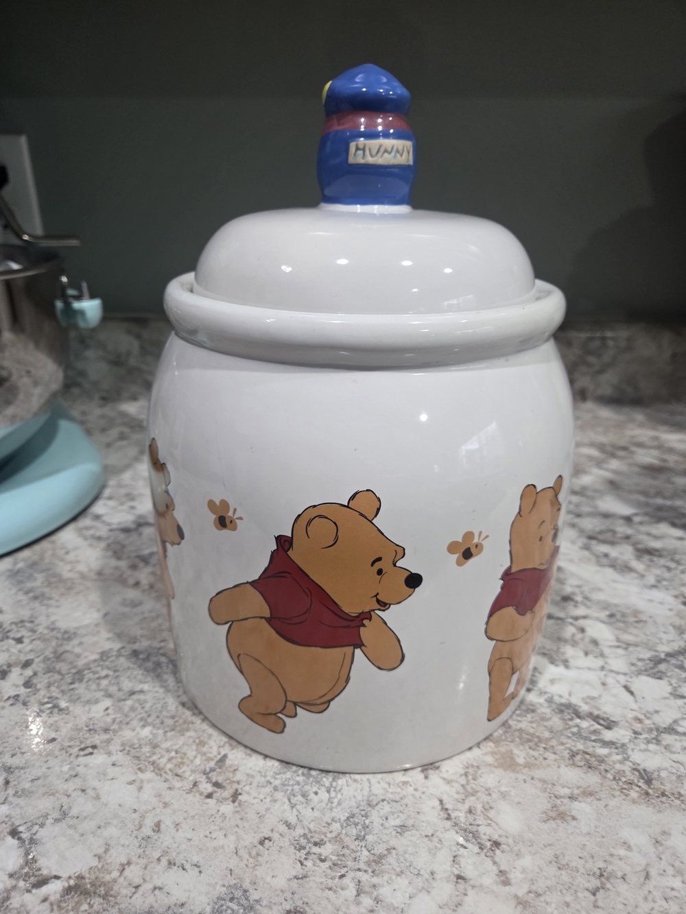 Vintage Treasure Craft Disney Winnie The Pooh Large Ceramic Cookie Jar